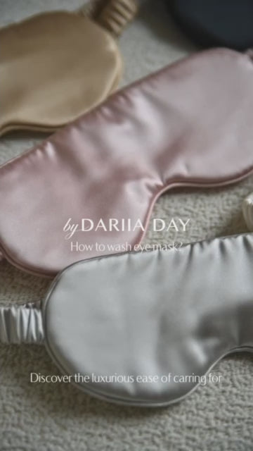 Dariia Day explains how to wash a silk Eye Mask